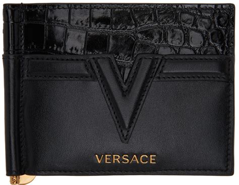 versace parfums wristlet|Versace money clip wallet.